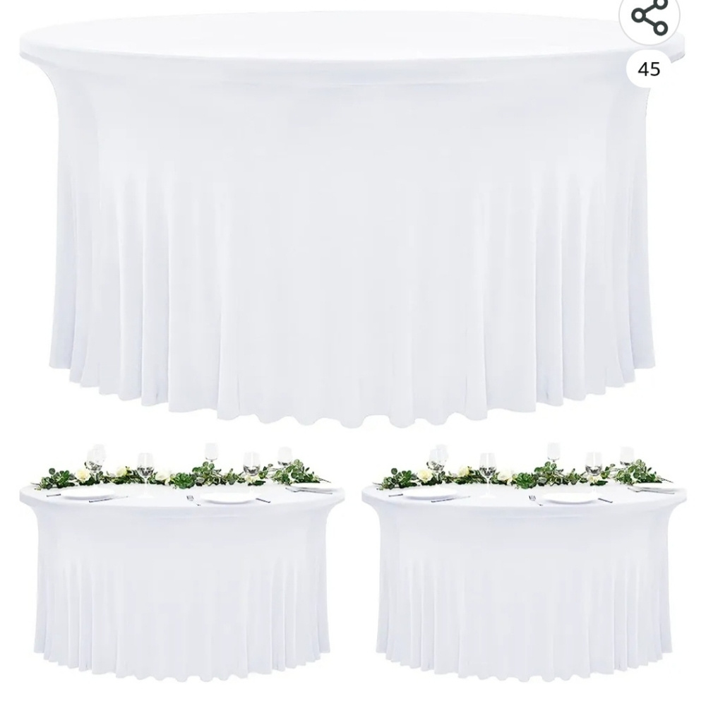 2 pack spandex table skirts